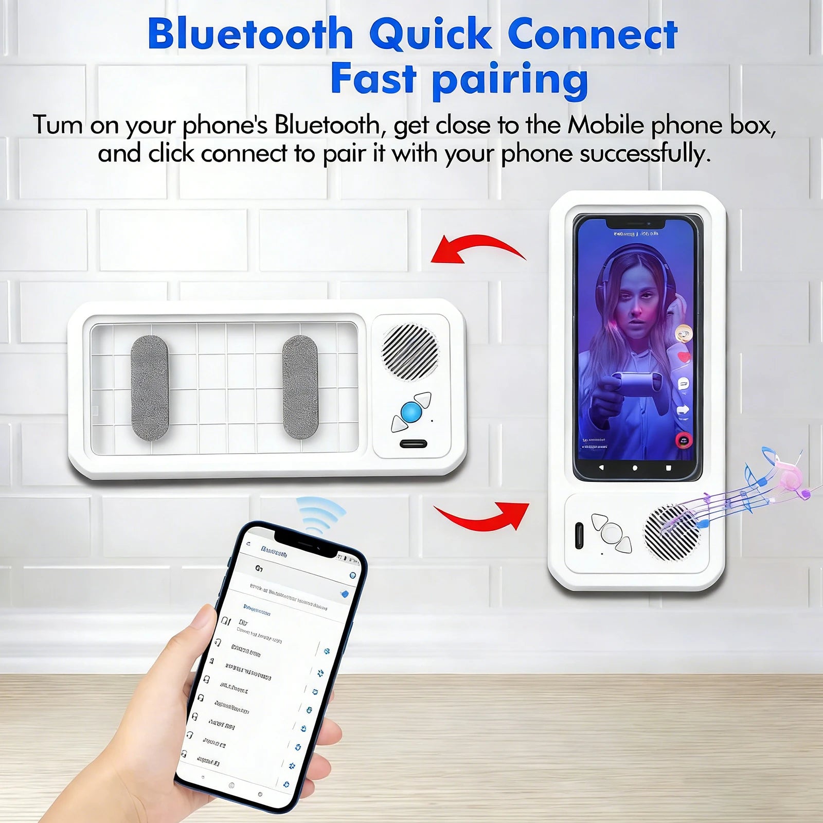 AquaBeat™ Waterproof Shower Phone Case