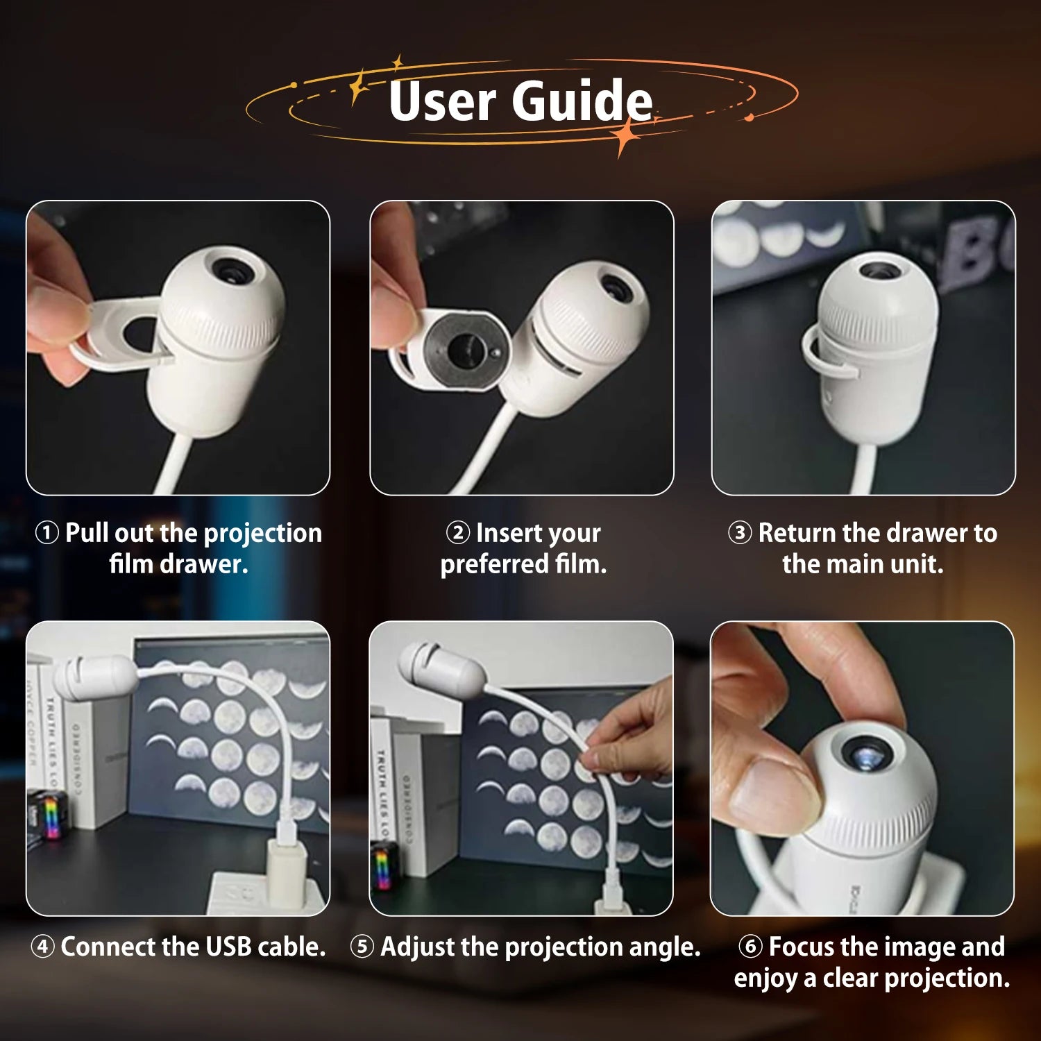 GalaxyGlow™ 2-in-1 Star Projector