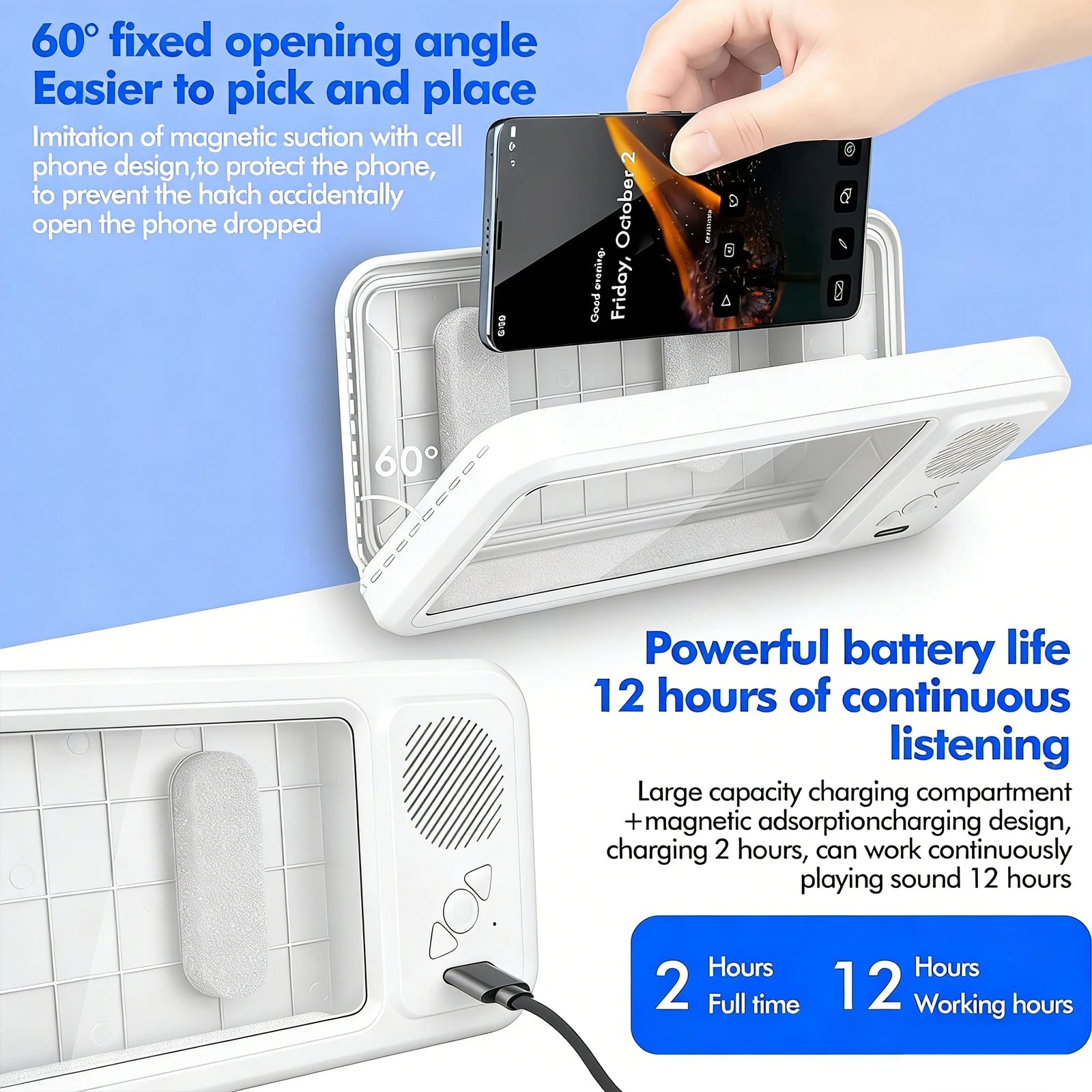 AquaBeat™ Waterproof Shower Phone Case
